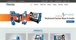 Desktop Screenshot of petrolabsindia.com